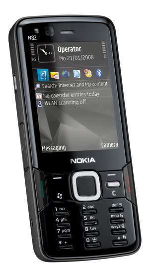 Nokia N82 in black: новый мультимедийный компьютер
