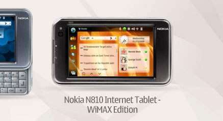 Nokia готовит планшетное устройство с поддержкой WiMax