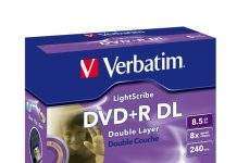 Verbatim представив двошарові диски LightScribe 8X DVD+R