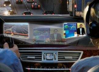 Mercedes-Benz розробив автомобільну телесистем SplitView