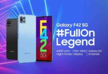 Samsung galaxy f42 5g: fhd + екран на 90 гц, чіп mediatek dimensity 700, до 8 гб озу і батарея на 5000 маг за $285