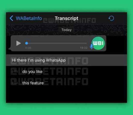 В whatsapp для ios додадуть функцію розшифровки голосових повідомлень