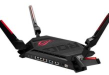 Asus republic of gamers представила футуристичний роутер rapture gt-ax6000