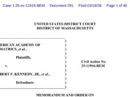 Суд США Заблокував Зміни у Політиці Вакцинації, Ініційовані Р. Ф. Кеннеді-молодшим
